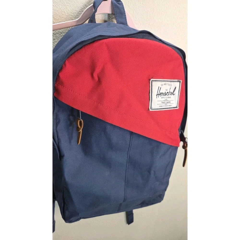 Herschel Supply Co Backpack Navy Red Diagonal Stripe Classic‎ School Laptop Bag
